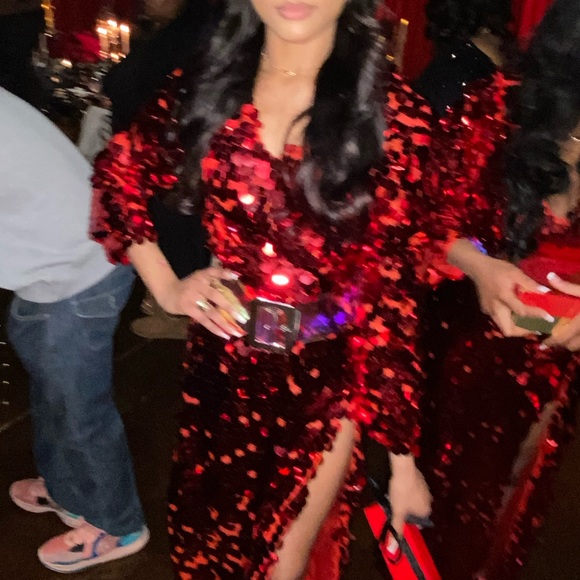 Size: Small Oyemwen Ruby Red Birthday Dress ❤️ - Picture 4 of 5